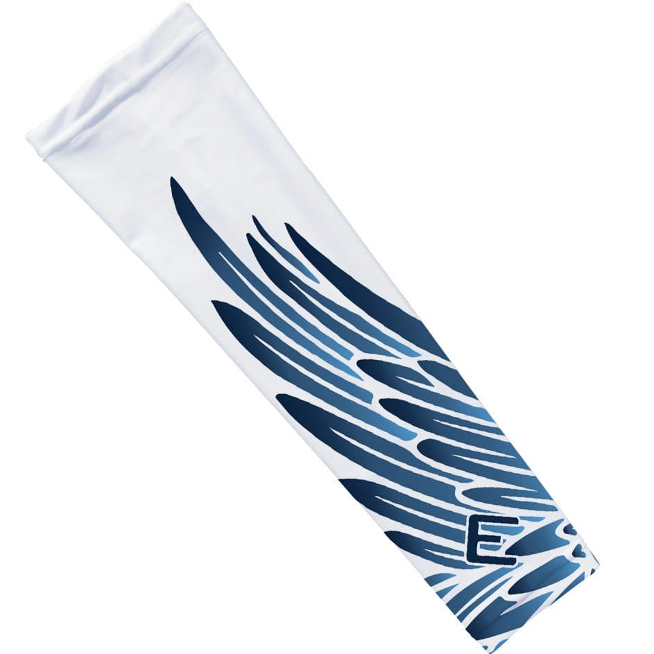 Elite Athletic Gear Compression Arm Sleeve Blue Wing Arm Sleeve