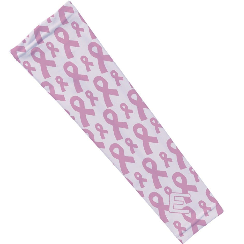 Elite Athletic Gear Compression Arm Sleeve Breast Cancer Ribbons Arm Sleeve