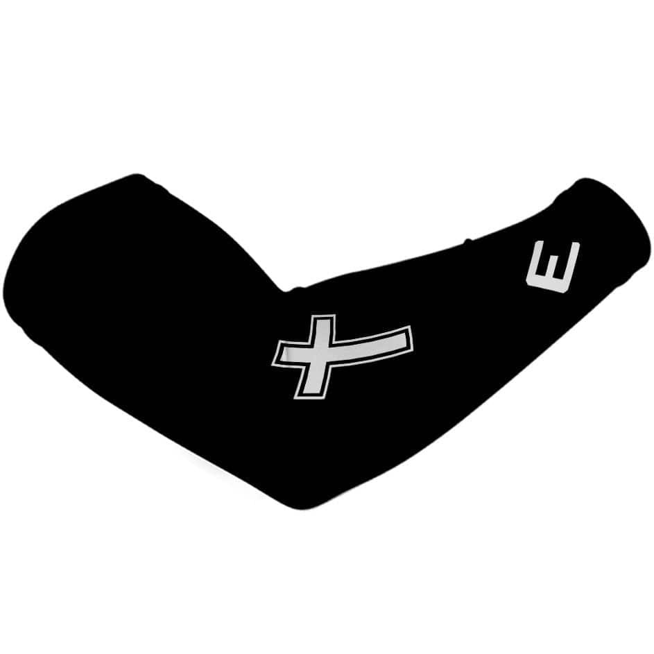Elite Athletic Gear Compression Arm Sleeve Faith Cross Black Arm Sleeve