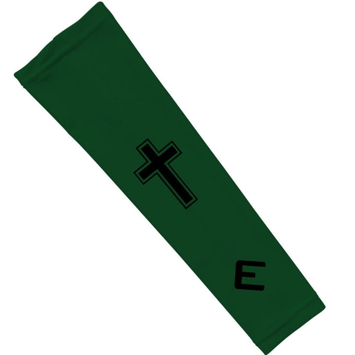 Elite Athletic Gear Compression Arm Sleeve Faith Cross Green Arm Sleeve