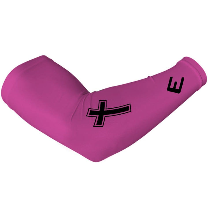 Elite Athletic Gear Compression Arm Sleeve Faith Cross Pink Arm Sleeve