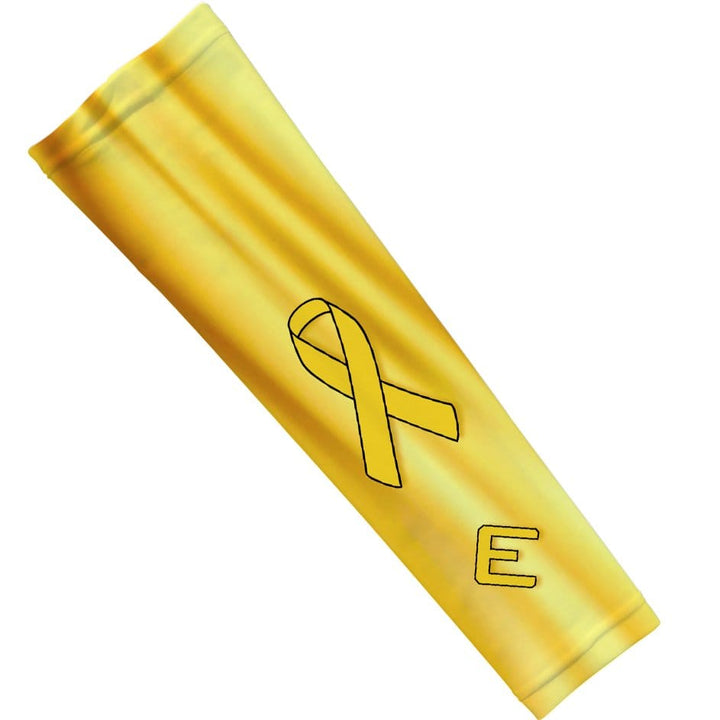 Elite Athletic Gear Compression Arm Sleeve Gold Ribbon Arm Sleeve