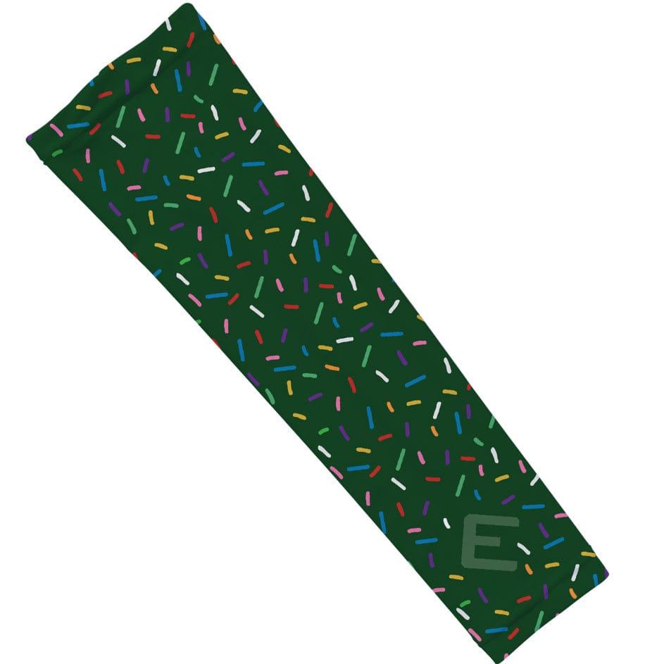 Elite Athletic Gear Compression Arm Sleeve Green Sprinkles Arm Sleeve