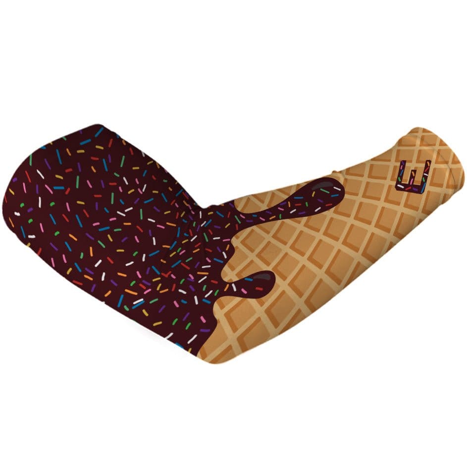 Elite Athletic Gear Compression Arm Sleeve Maroon Ice Cream Arm Sleeve