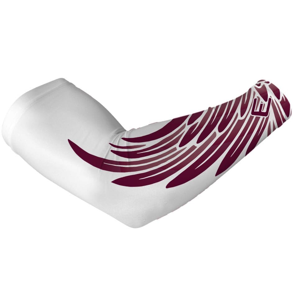 Elite Athletic Gear Compression Arm Sleeve Maroon Wing Arm Sleeve