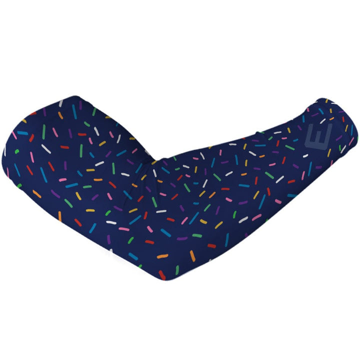 Elite Athletic Gear Compression Arm Sleeve Navy Sprinkles Arm Sleeve