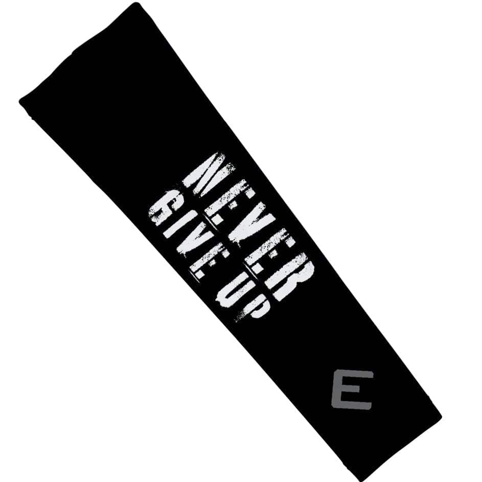 Elite Athletic Gear Compression Arm Sleeve Never Give Up Arm Sleeve