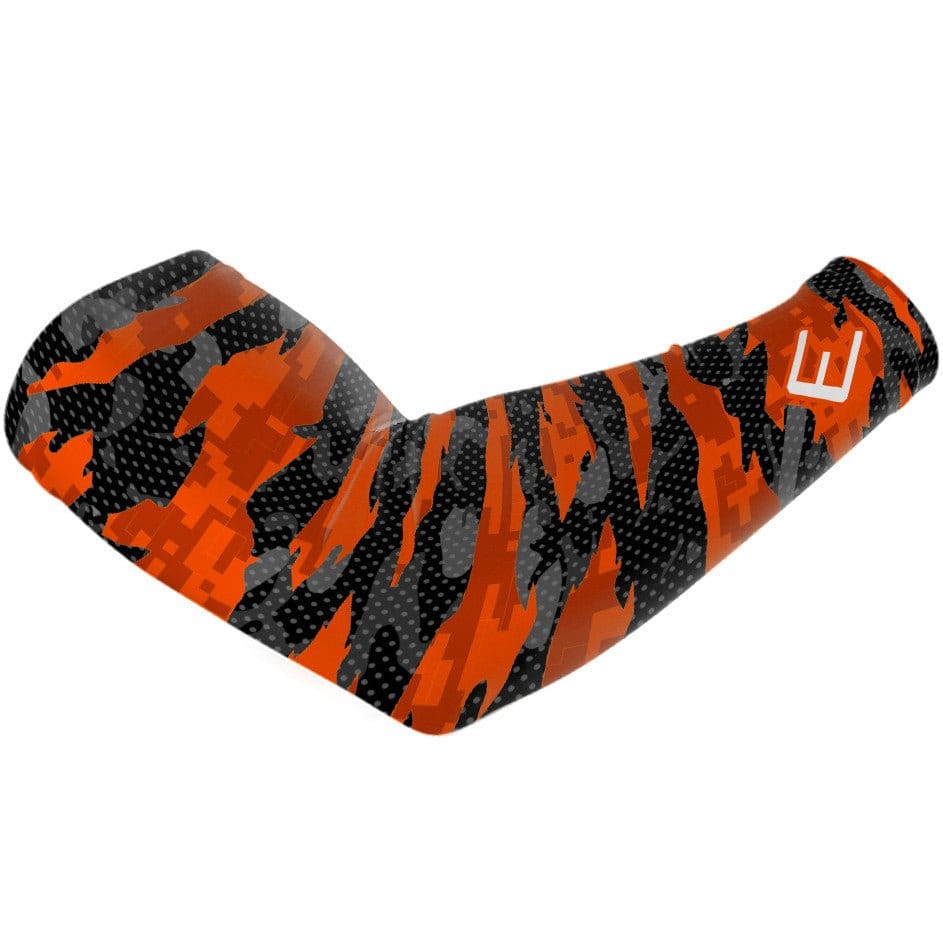 Elite Athletic Gear Compression Arm Sleeve Orange Fierce Arm Sleeve