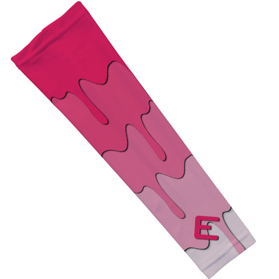 Elite Athletic Gear Compression Arm Sleeve Pink Drippy Arm Sleeve