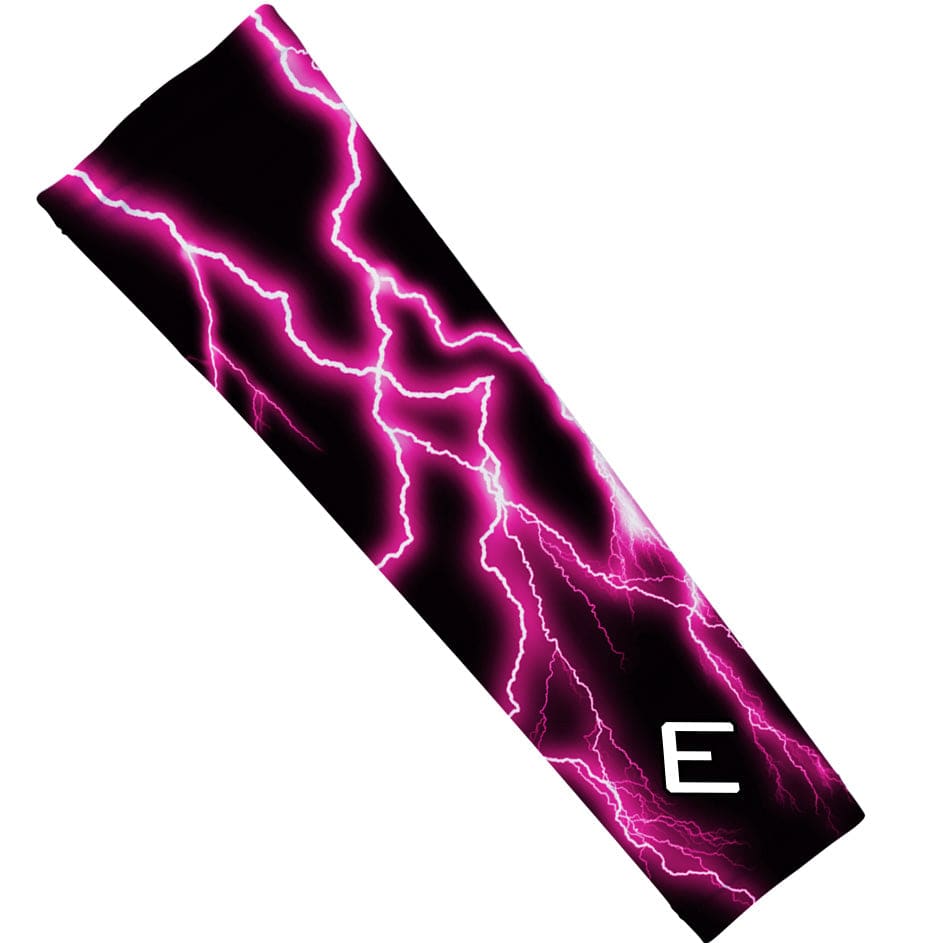 Elite Athletic Gear Compression Arm Sleeve Pink Lightning Arm Sleeve