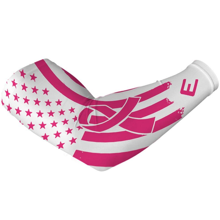 Elite Athletic Gear Compression Arm Sleeve Pink USA Flag Arm Sleeve