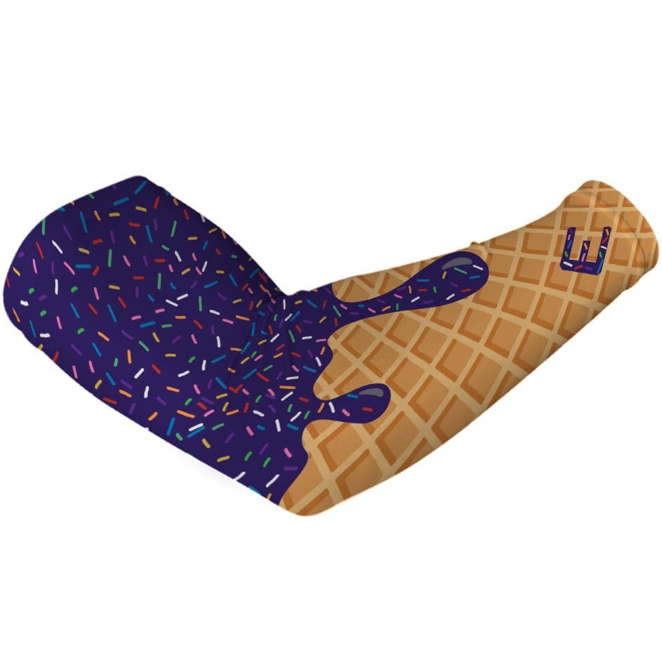 Elite Athletic Gear Compression Arm Sleeve Purple Ice Cream Arm Sleeve