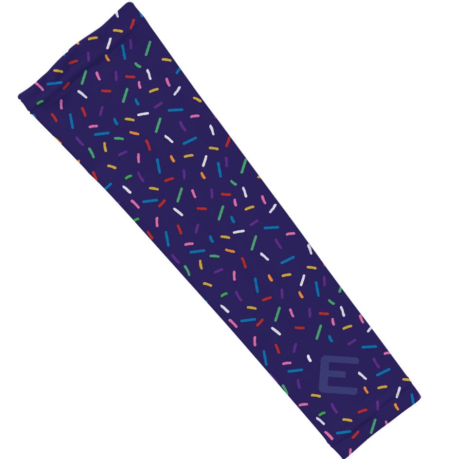 Elite Athletic Gear Compression Arm Sleeve Purple Sprinkles Arm Sleeve
