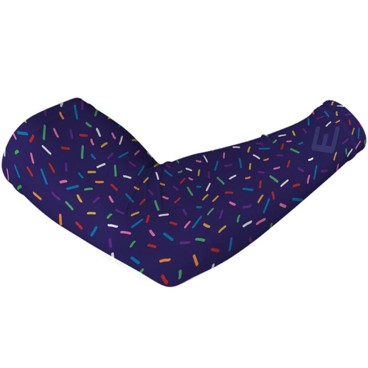 Elite Athletic Gear Compression Arm Sleeve Purple Sprinkles Arm Sleeve