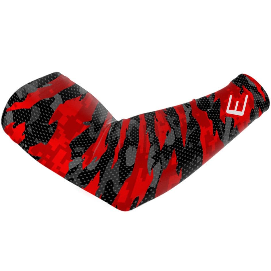 Elite Athletic Gear Compression Arm Sleeve Red Fierce Arm Sleeve