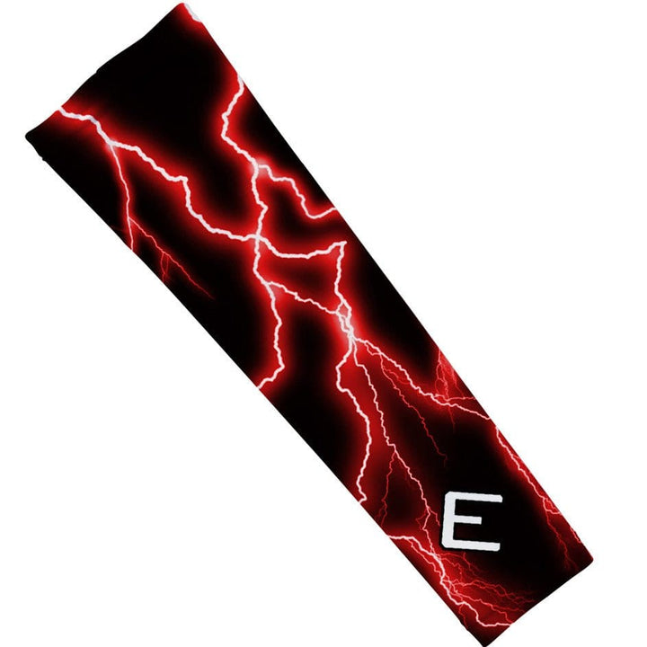 Elite Athletic Gear Compression Arm Sleeve Red Lightning Arm Sleeve