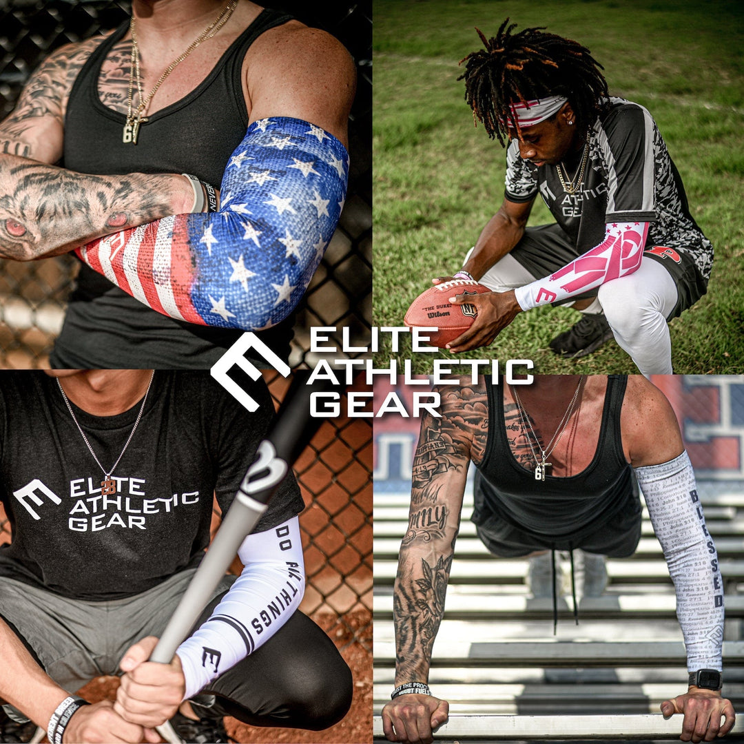 Elite Athletic Gear Compression Arm Sleeve Snow Camo Arm Sleeve