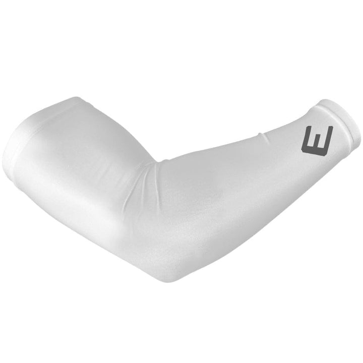 Elite Athletic Gear Compression Arm Sleeve White Arm Sleeve