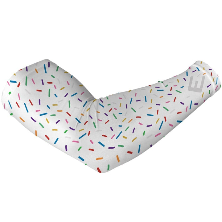 Elite Athletic Gear Compression Arm Sleeve White Sprinkles Arm Sleeve