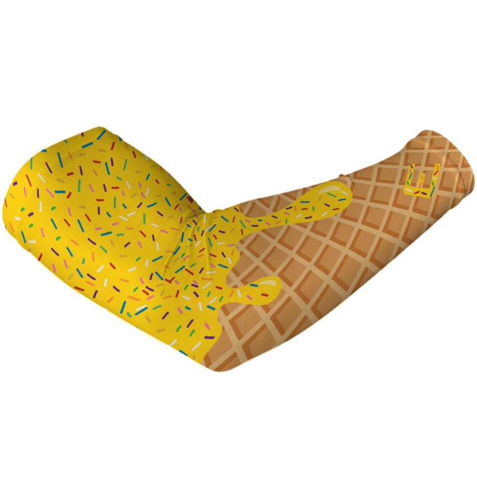 Elite Athletic Gear Compression Arm Sleeve Yellow Ice Cream Arm Sleeve