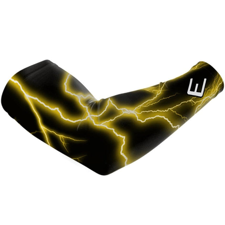 Elite Athletic Gear Compression Arm Sleeve Yellow Lightning Arm Sleeve