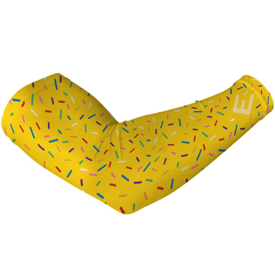 Elite Athletic Gear Compression Arm Sleeve Yellow Sprinkles Arm Sleeve