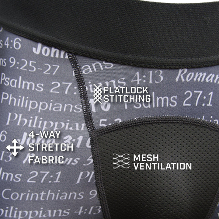 Elite Athletic Gear Compression Tights Black BLESSED Compression Tights