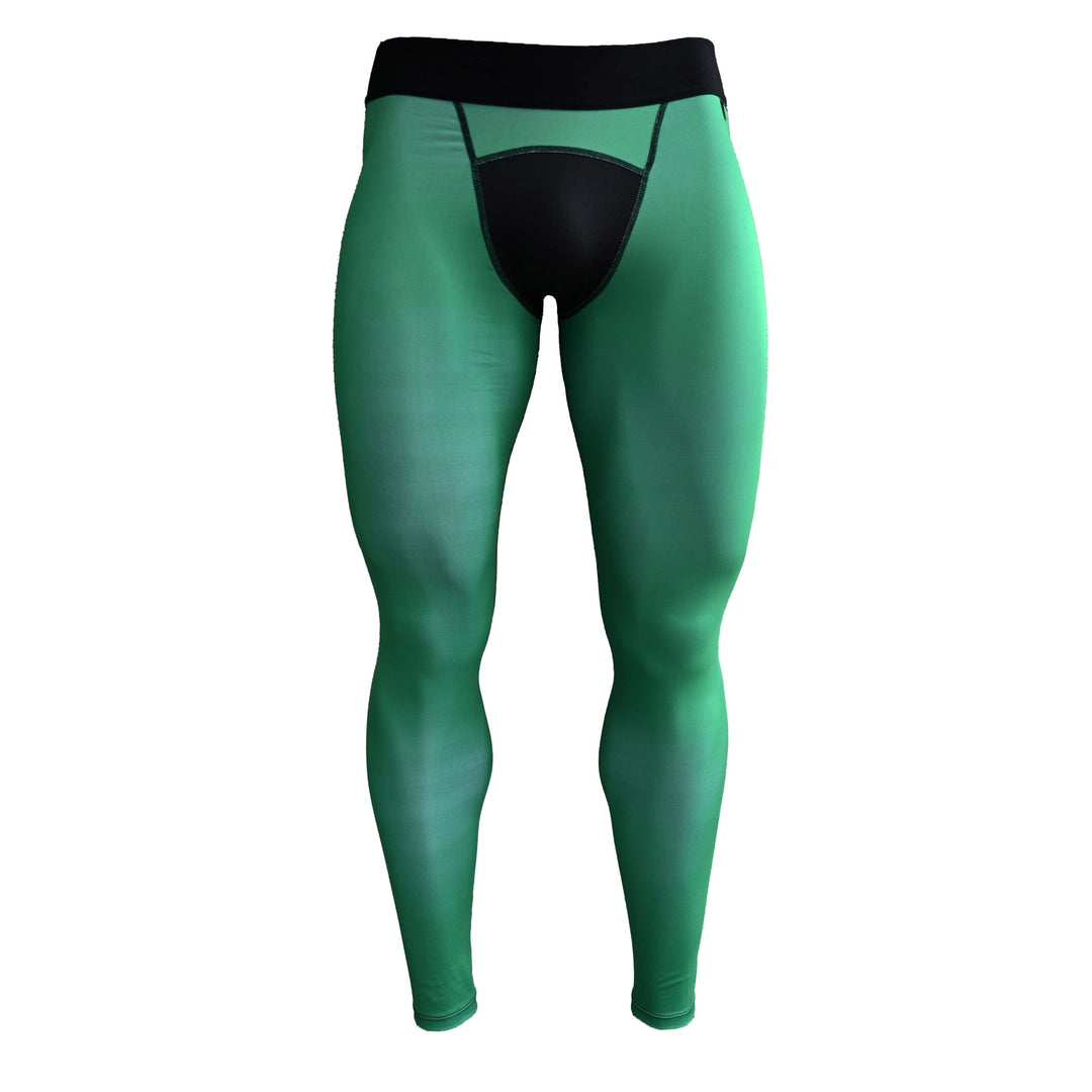 Elite Athletic Gear Compression Tights Green Compression Tights