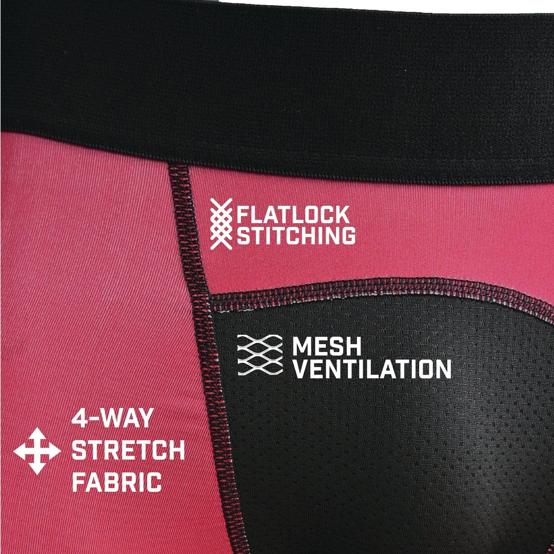 Elite Athletic Gear Compression Tights Maroon Compression Tights