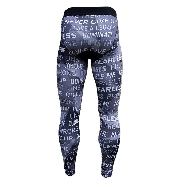 Elite Athletic Gear Compression Tights Motivational Compression Tights