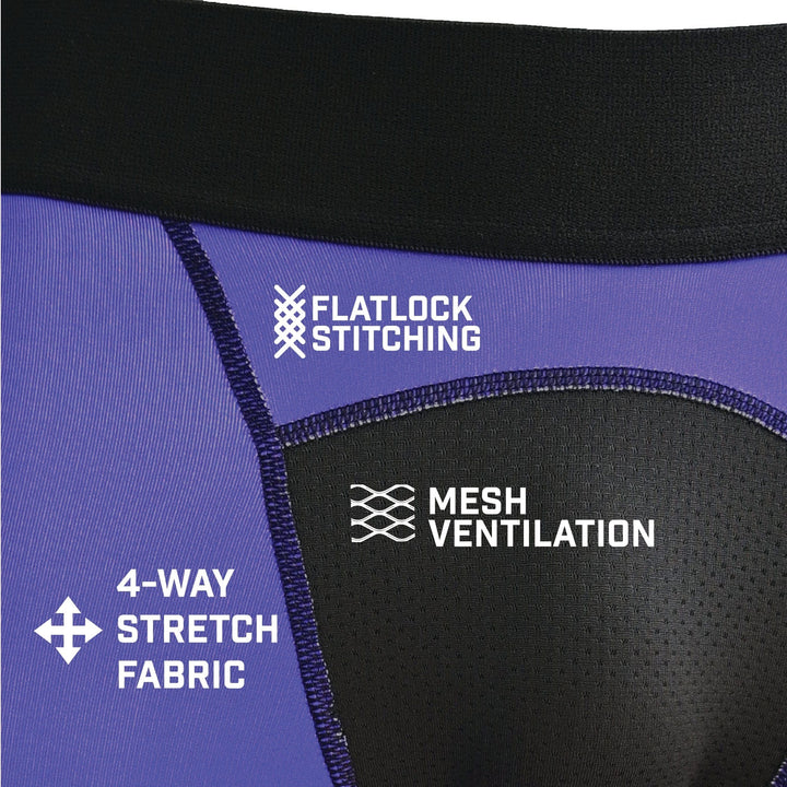 Elite Athletic Gear Compression Tights Purple Compression Tights