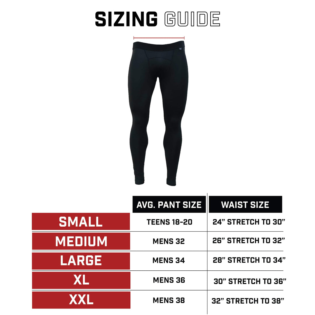 Elite Athletic Gear Compression Tights Red Compression Tights