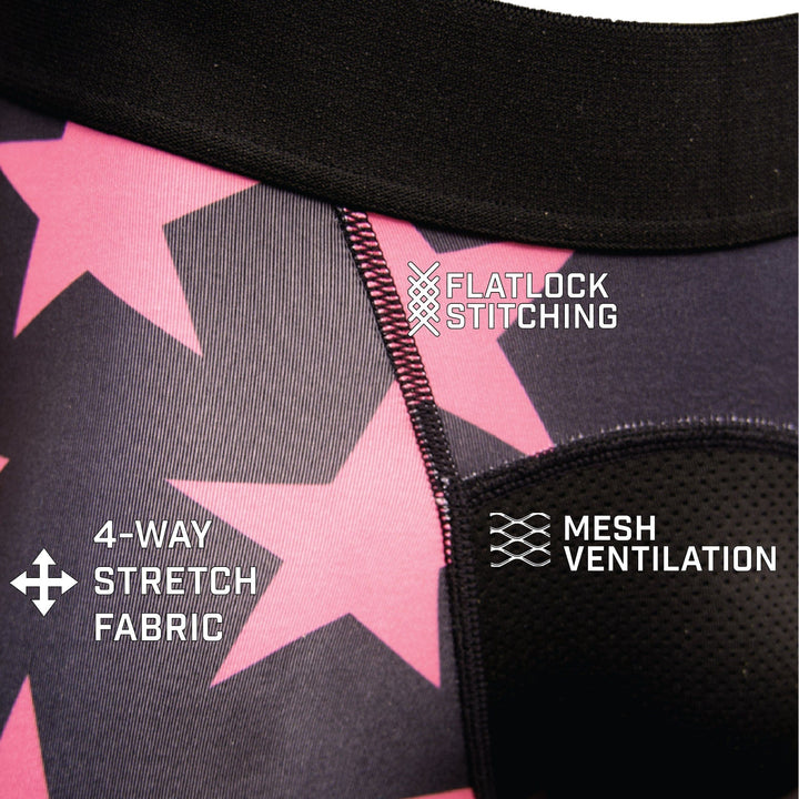 Elite Athletic Gear Compression Tights Shadow USA Flag - Breast Cancer Awareness Compression Tights