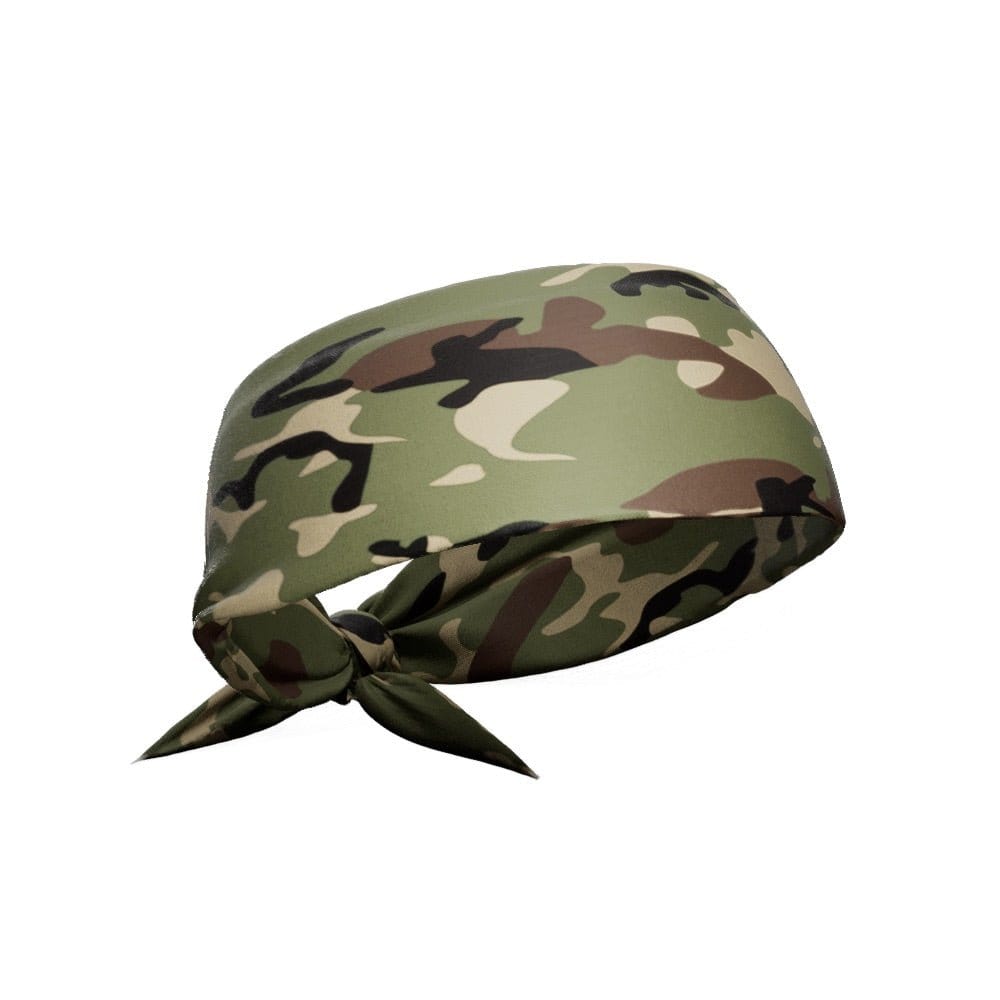 Elite Athletic Gear Headband Army Camo Tie Headband