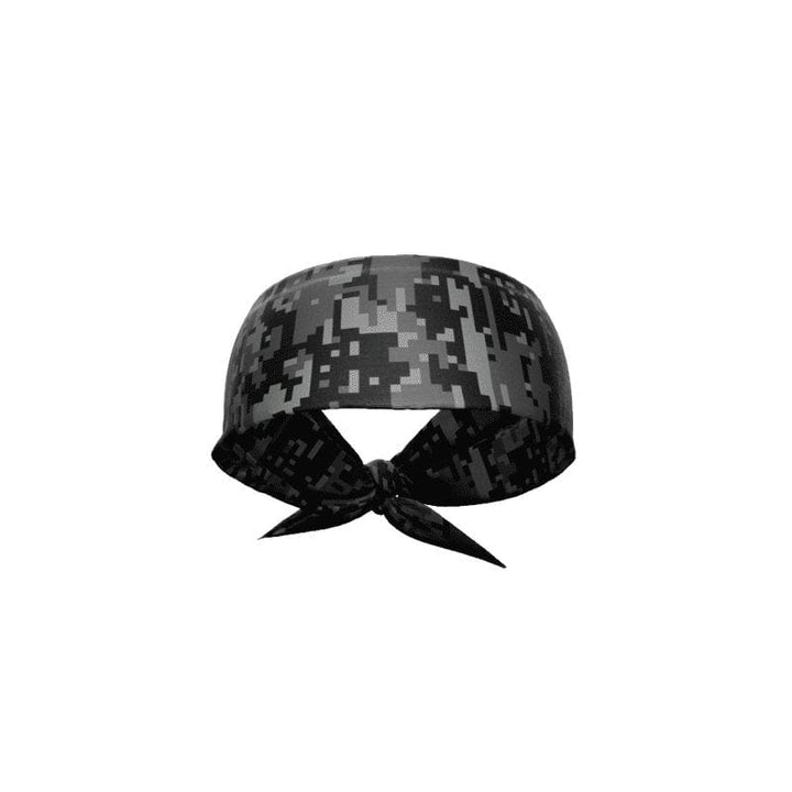 Elite Athletic Gear Headband Black Digi Camo Tie Headband