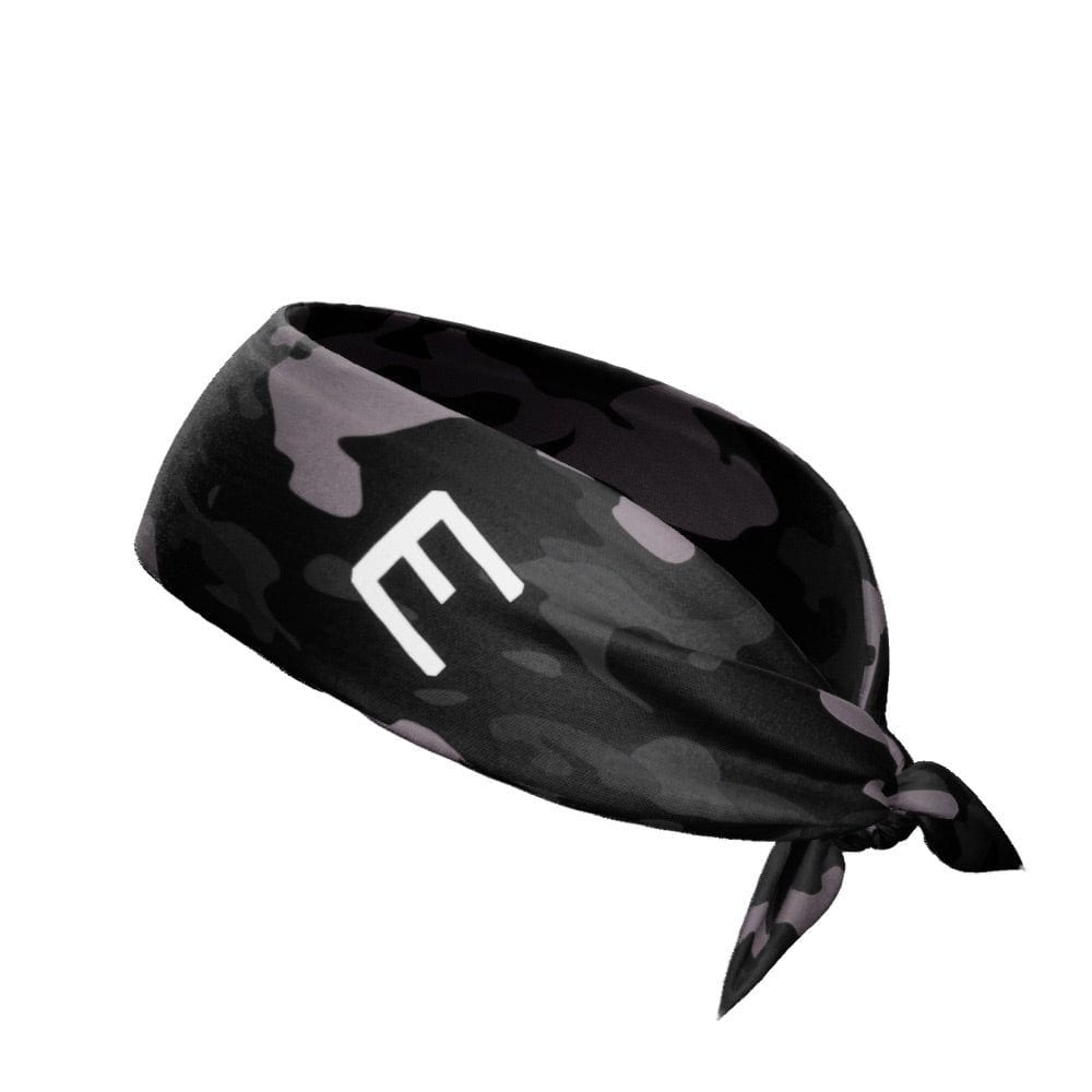 Elite Athletic Gear Headband Blackout Camo Tie Headband