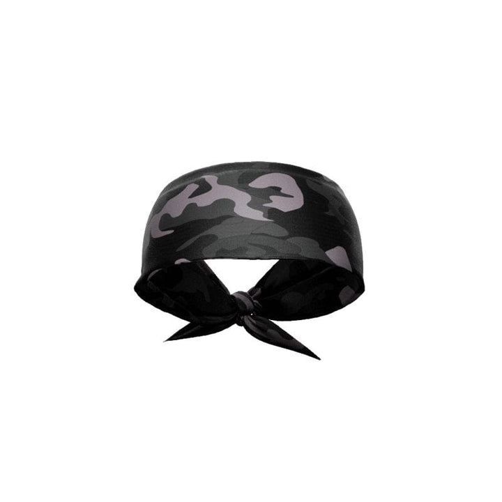 Elite Athletic Gear Headband Blackout Camo Tie Headband