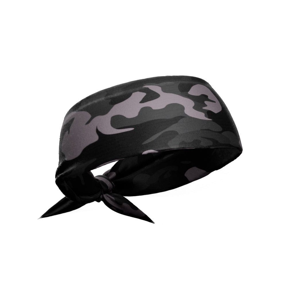 Elite Athletic Gear Headband Blackout Camo Tie Headband