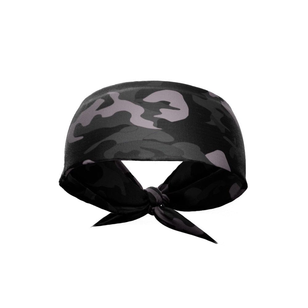 Elite Athletic Gear Headband Blackout Camo Tie Headband