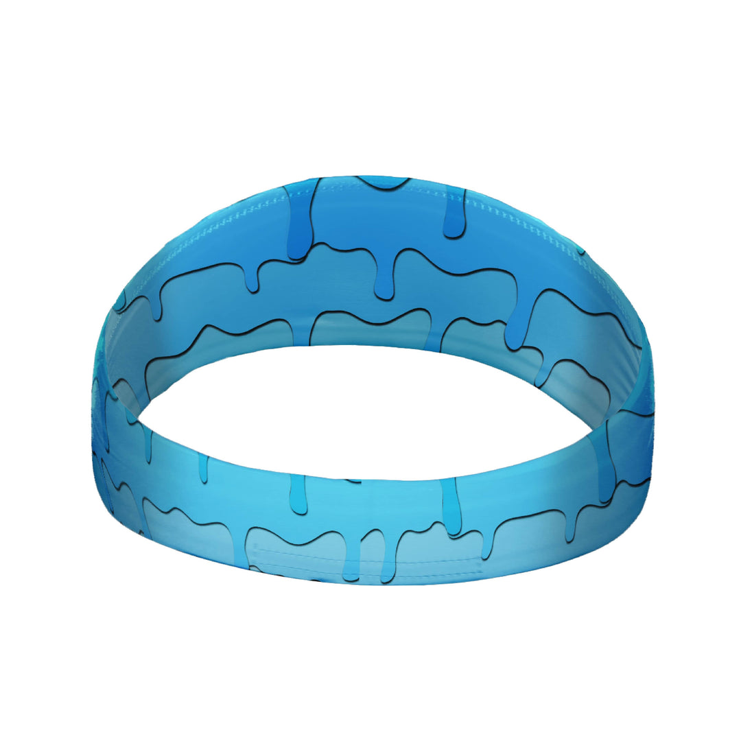 Elite Athletic Gear Headband Blue Drippy Headband
