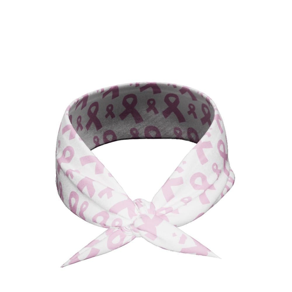 Elite Athletic Gear Headband Breast Cancer Ribbons Tie Headband