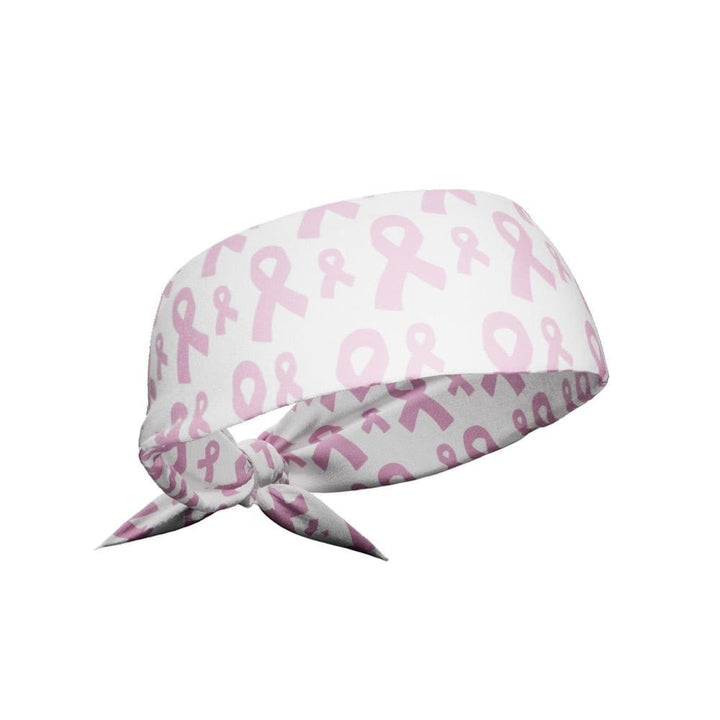 Elite Athletic Gear Headband Breast Cancer Ribbons Tie Headband
