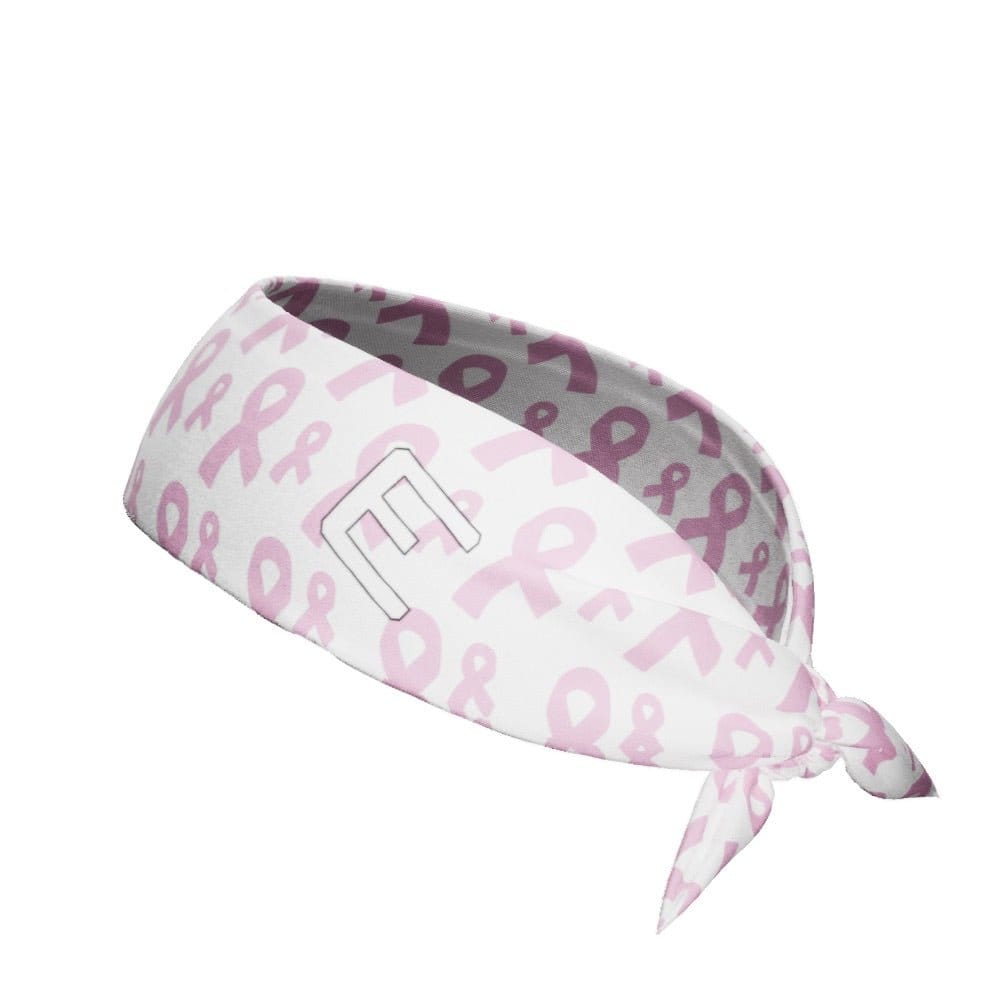 Elite Athletic Gear Headband Breast Cancer Ribbons Tie Headband