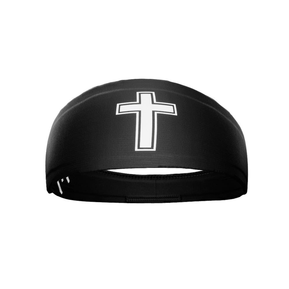 Elite Athletic Gear Headband Faith Cross Black Headband