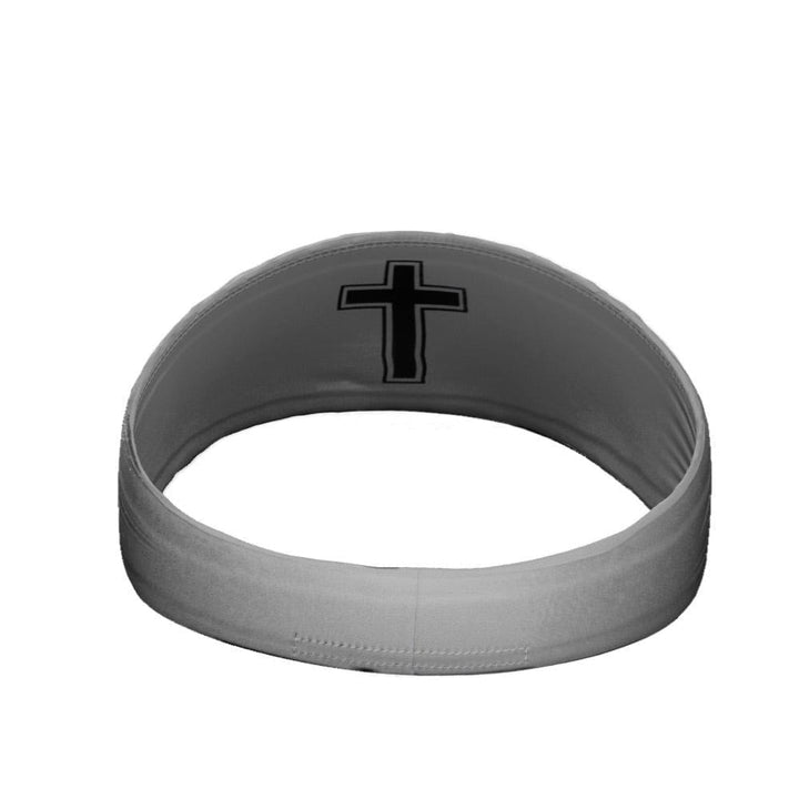 Elite Athletic Gear Headband Faith Cross Grey Headband