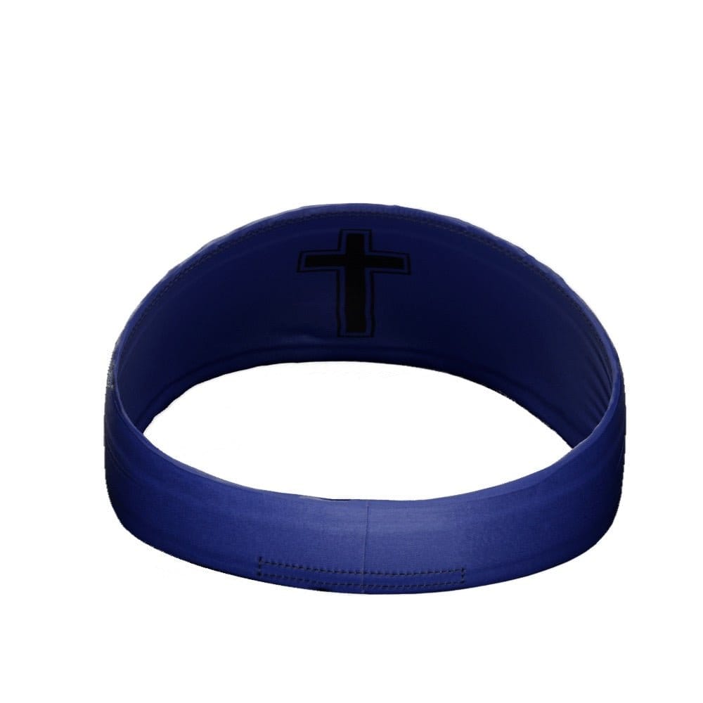Elite Athletic Gear Headband Faith Cross Navy Headband