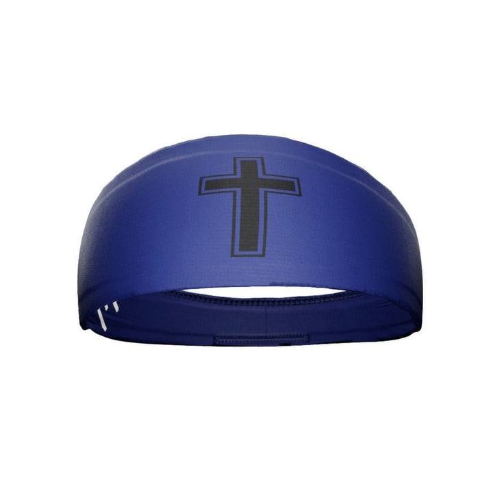 Elite Athletic Gear Headband Faith Cross Navy Headband