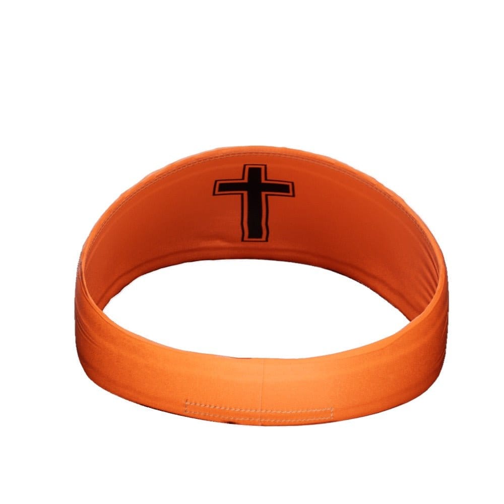 Elite Athletic Gear Headband Faith Cross Orange Headband