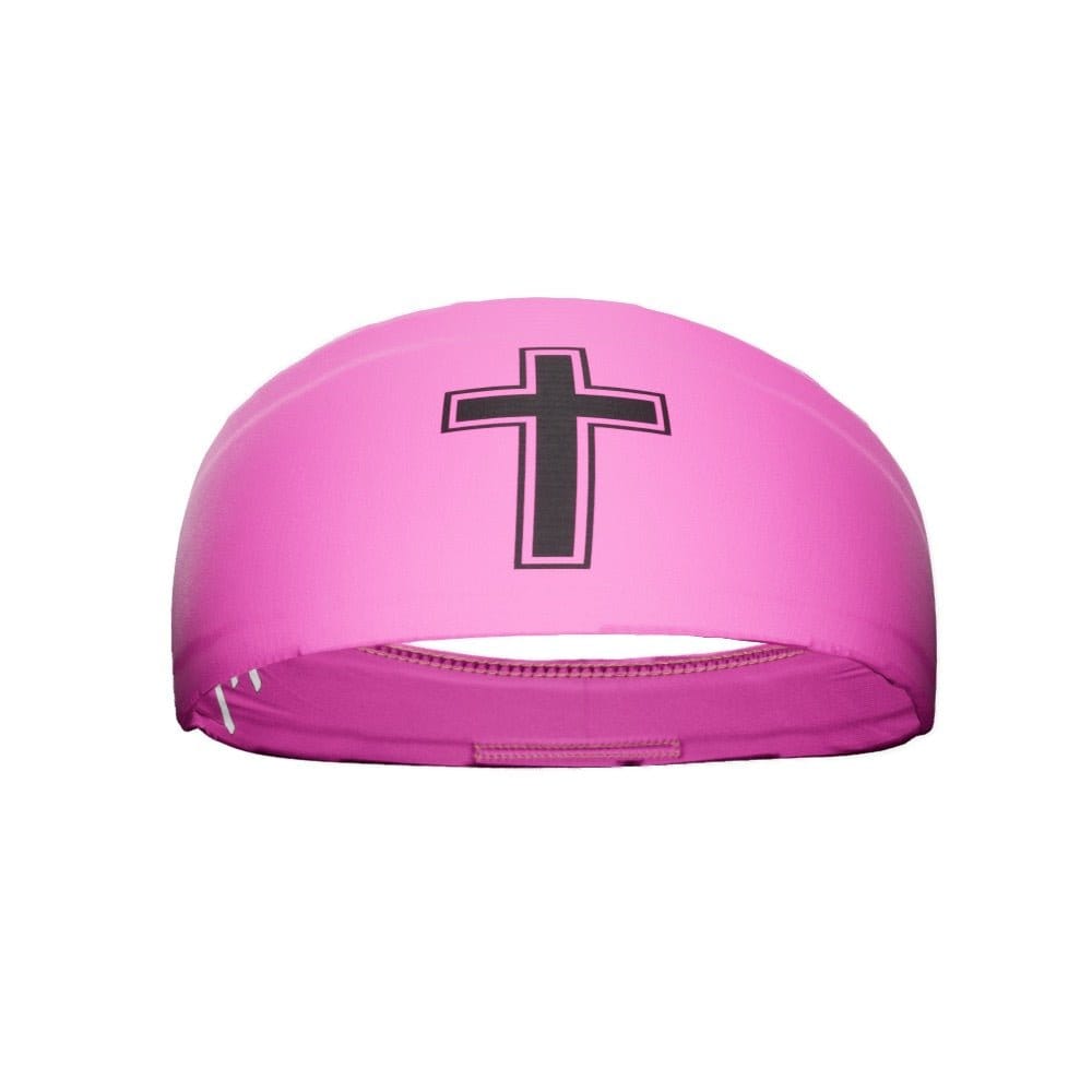 Elite Athletic Gear Headband Faith Cross Pink Headband