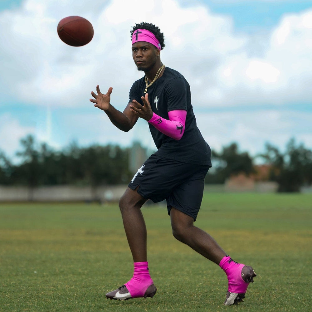 Elite Athletic Gear Headband Faith Cross Pink Headband